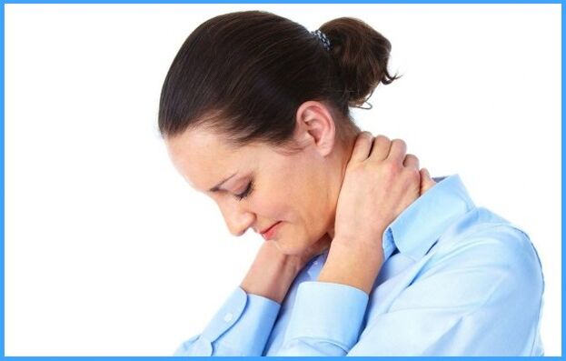 болка во вратот кај жена со цервикална остеохондроза